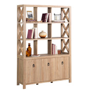 Wall Storage Bookcase in Khaki Pine