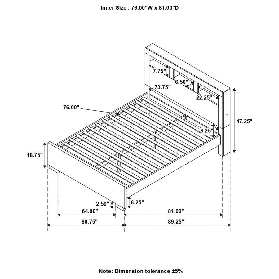 Coaster Fine Furniture Jessica - LED Storage Bookcase Bed | Meri Furniture