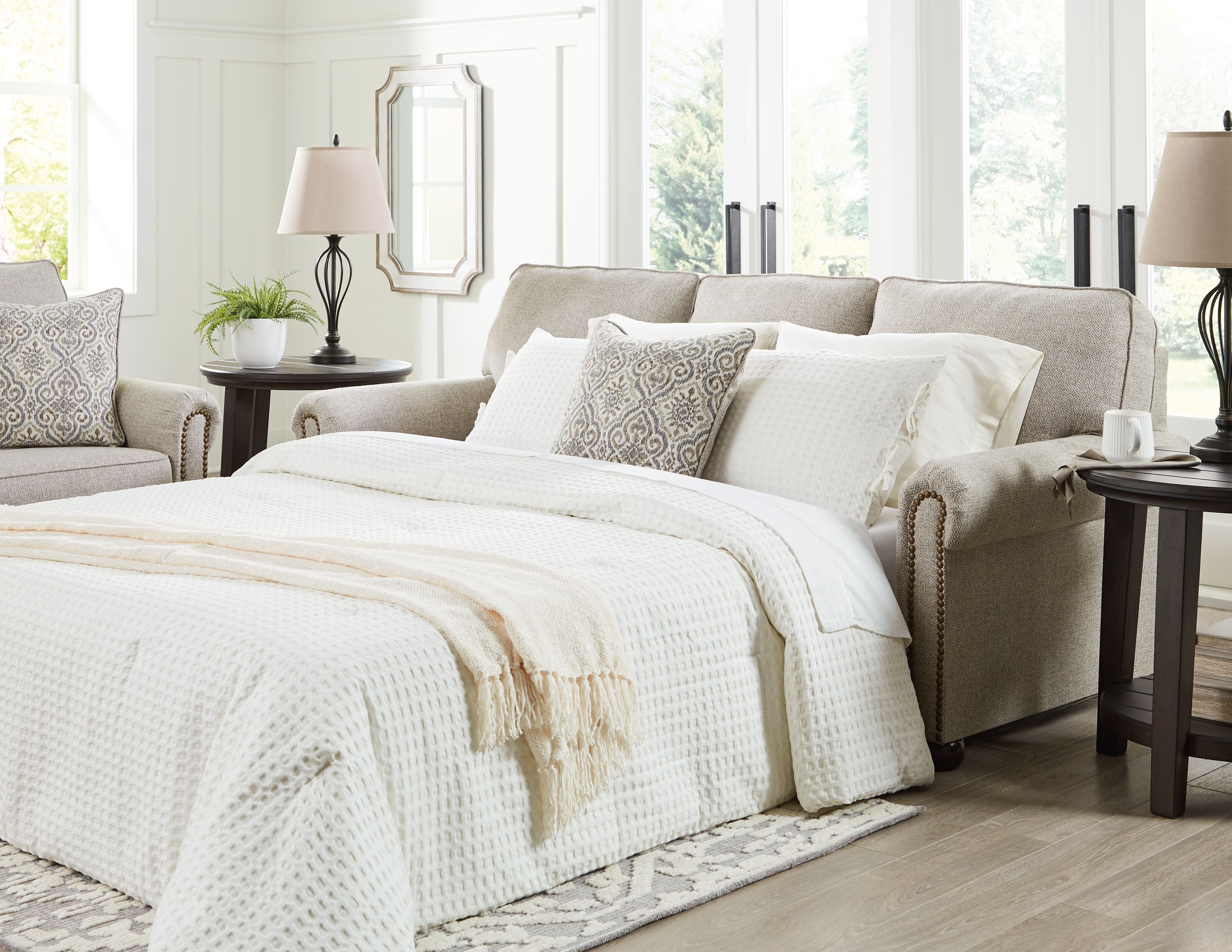 Signature Design by Ashley® Gaelon - Dune - Queen Sofa Sleeper | Meri Furniture