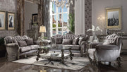 ACME Versailles - Sofa - Velvet & Antique Platinum - 47" | Meri Furniture