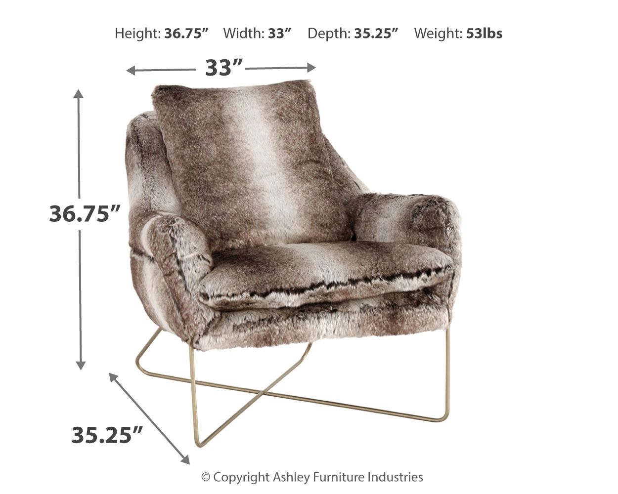 Ashley Furniture Wildau - Gray - Accent Chair | Meri Furniture