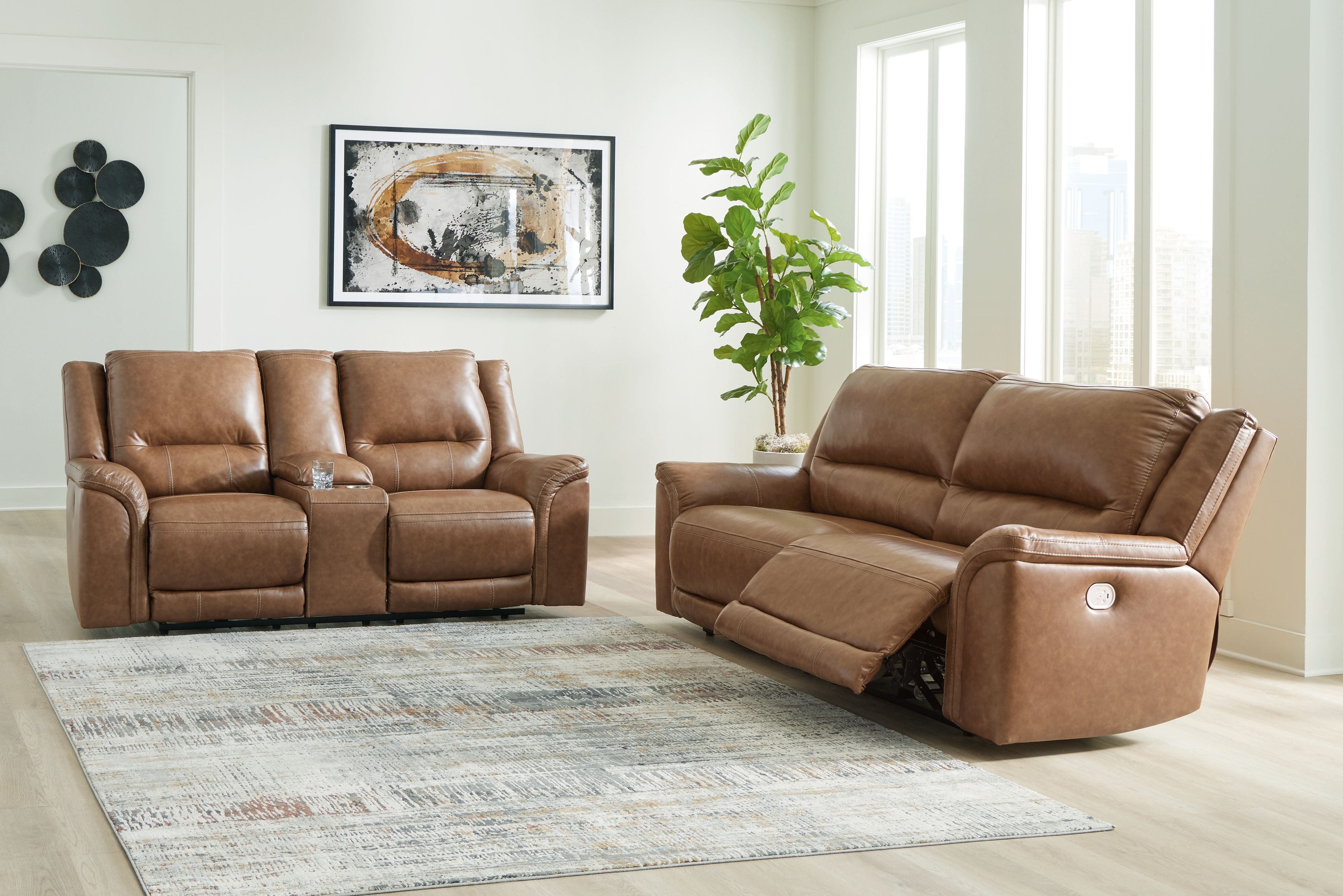 Signature Design by Ashley® Trasimeno - Power Reclining Living Room Set | Meri Furniture