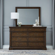 Liberty Furniture Arden Road - Dresser & Mirror - Satin Cherry | Meri Furniture