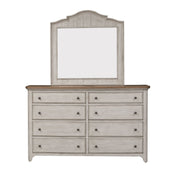 Liberty Furniture Farmhouse Reimagined - Dresser & Mirror - White | Meri Furniture