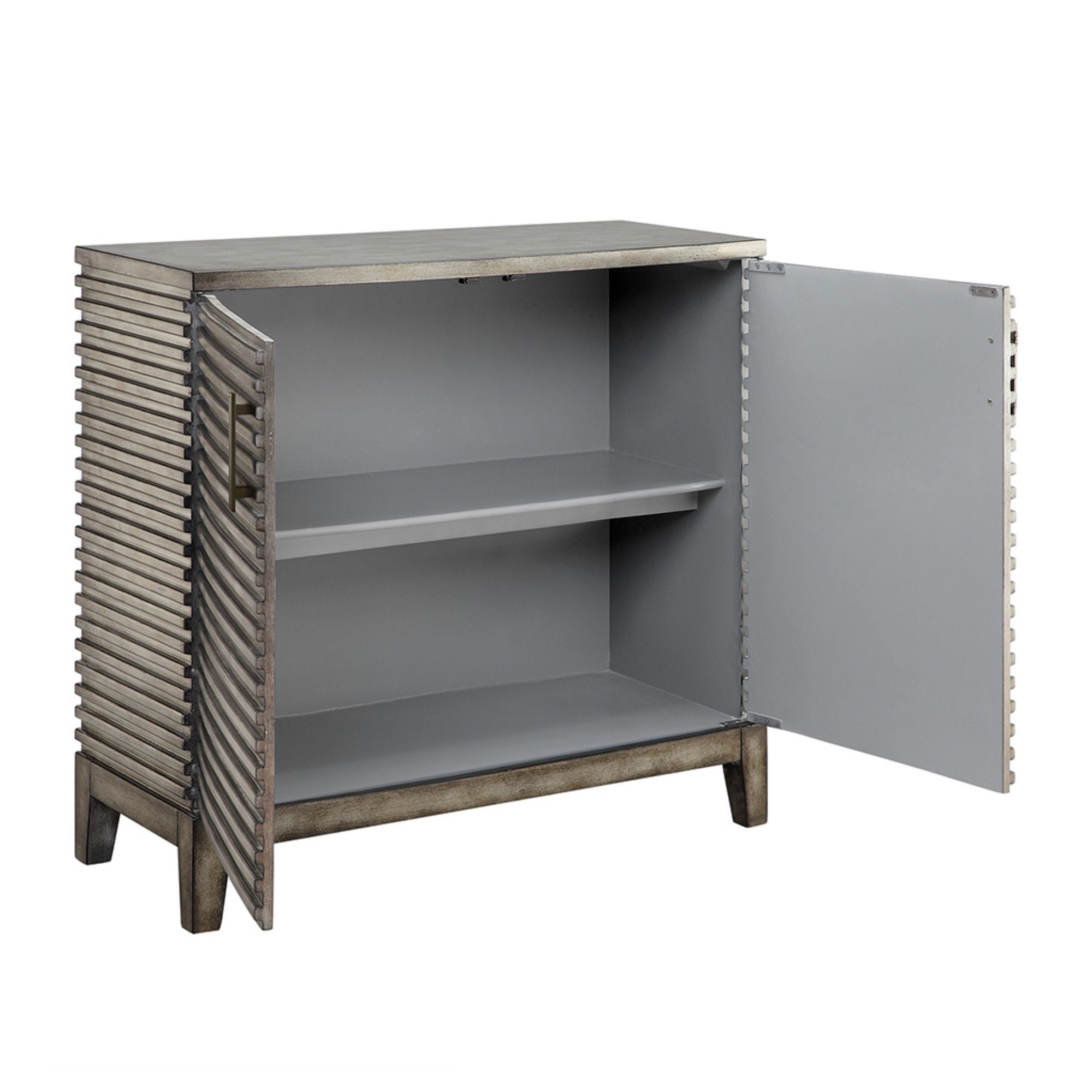 Fancy Design Chest With Ample Storage - Gray
