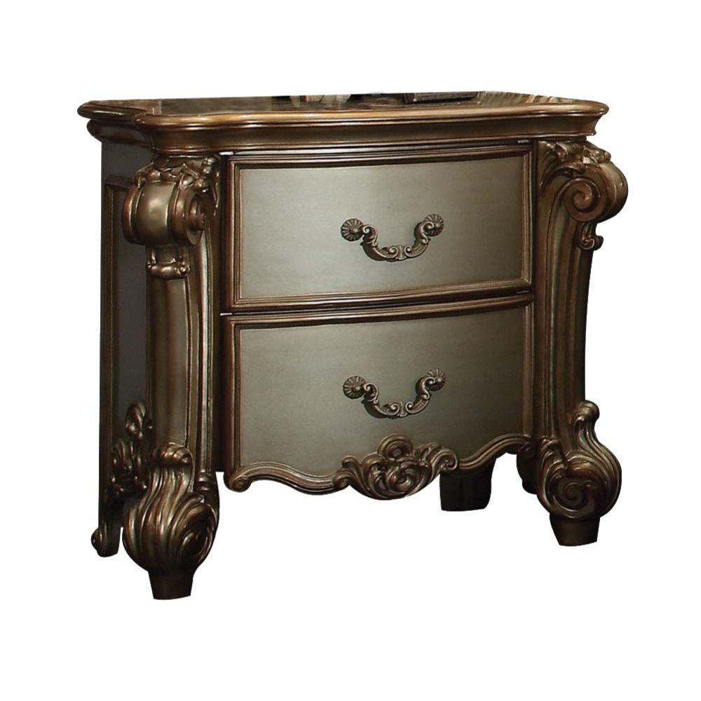 ACME Create an elegant, traditional design in your bedroom with the Vendome nightstand. | Meri Furniture