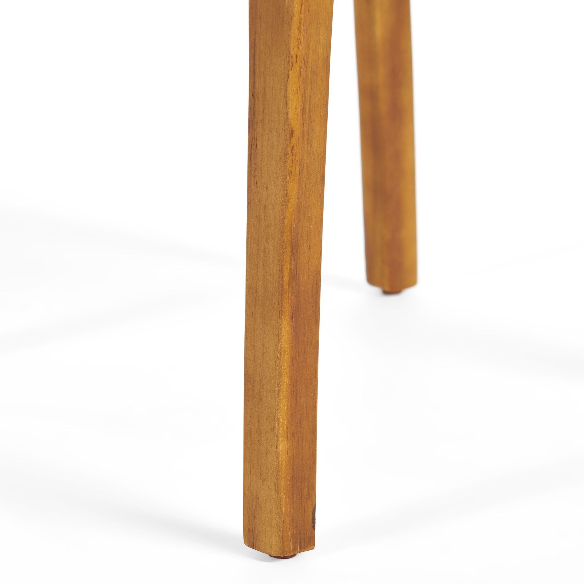 Outdoor Dining Chair With Slat Back And Acacia Wood Frame (Set of 2) - Gray / Teak