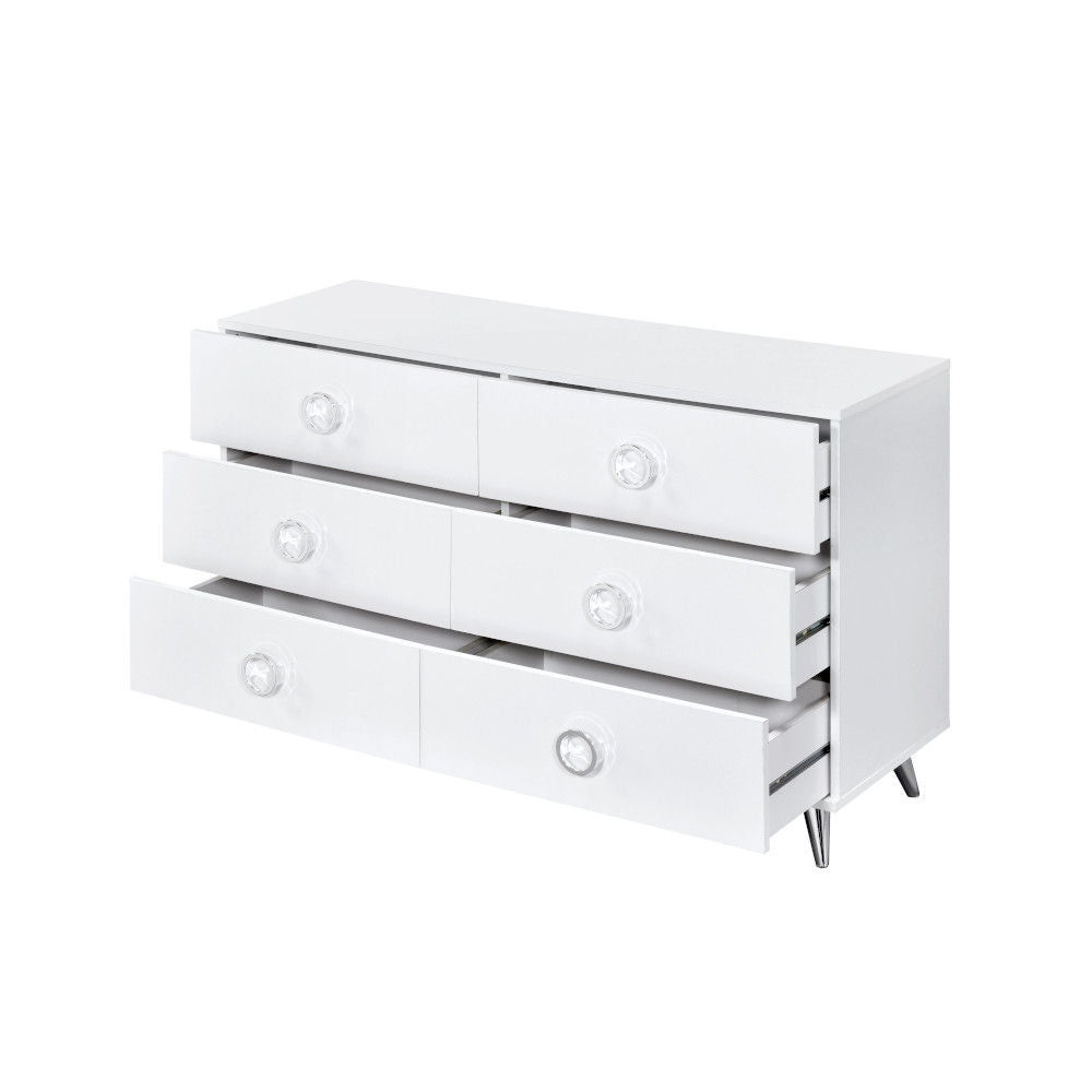 ACME Perse - Dresser - White Finish | Meri Furniture