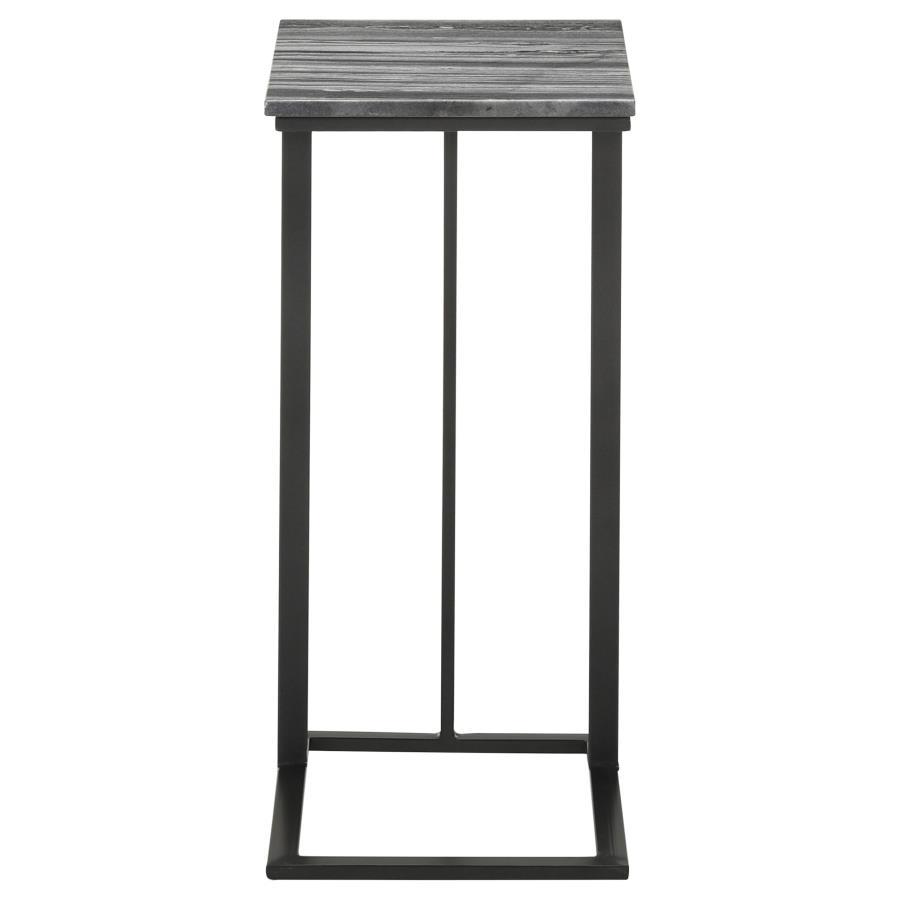 Coaster Fine Furniture Vicente - Marble Top C-Shaped Sofa Side Table | Meri Furniture