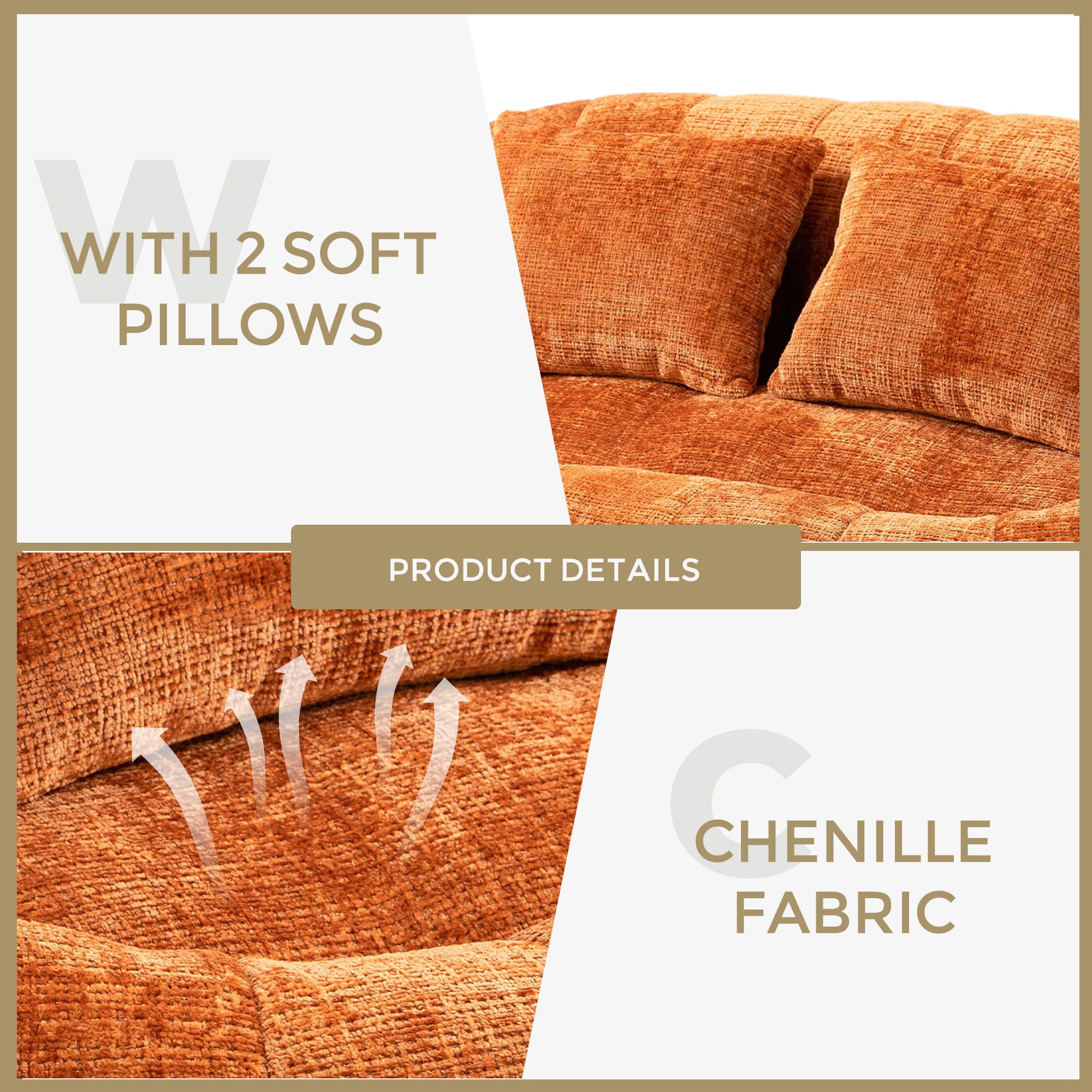 Bean Bag Lazy Sofa, Durable Comfort Lounger High Back Bean Bag Chair Couch