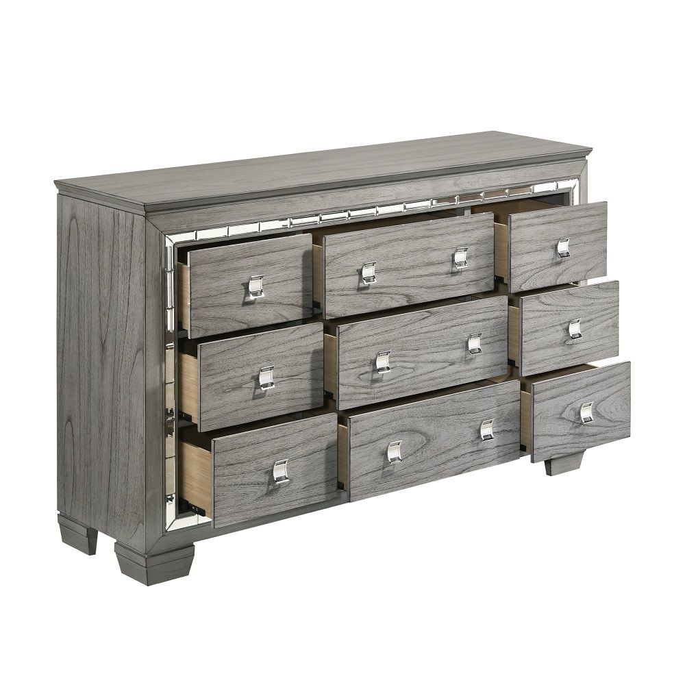 ACME Antares - Dresser - Light Gray Oak | Meri Furniture