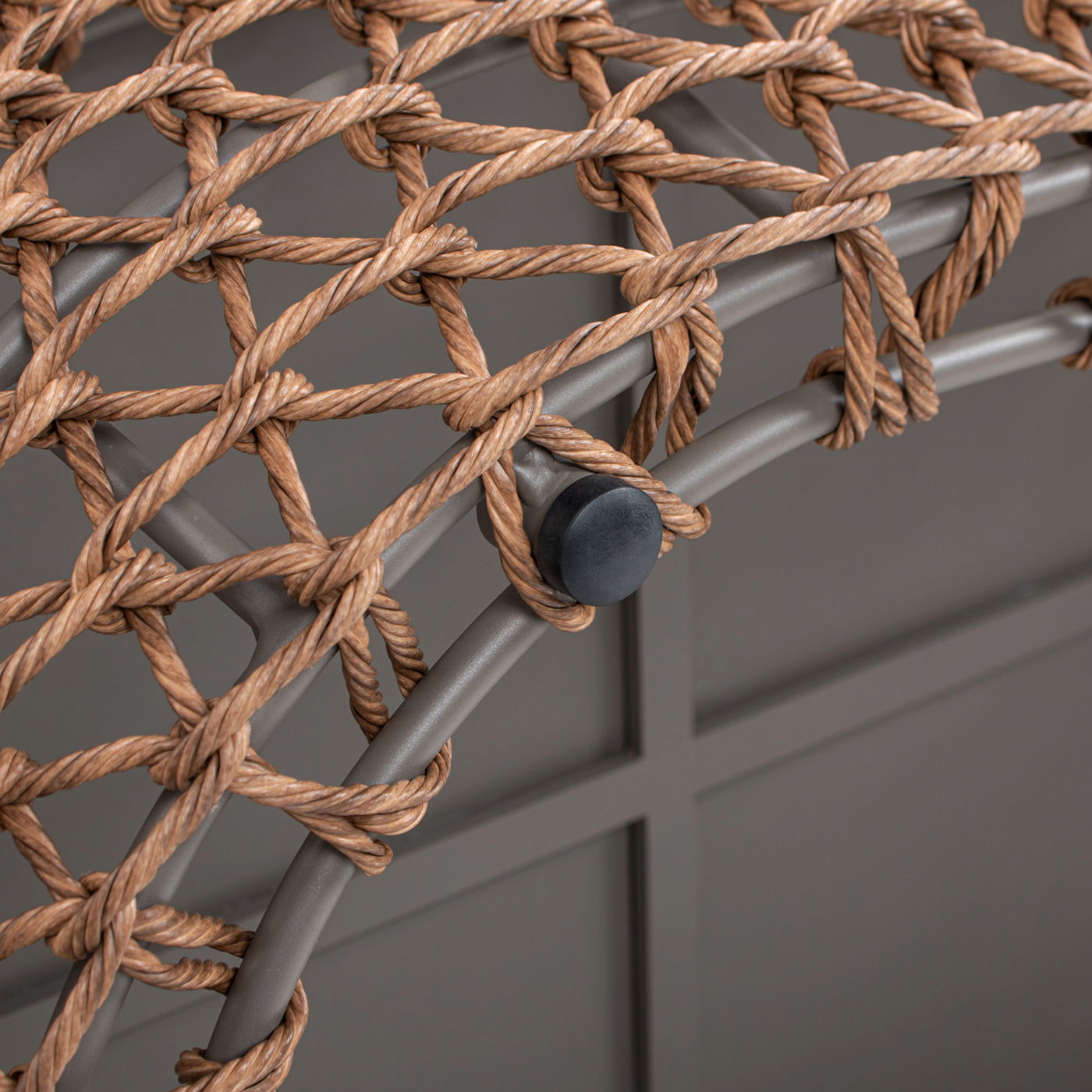 Willow - Oval Woven Patio Coffee Table, Wicker Frame