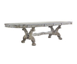 ACME Dresden - Dining Table - Vintage Bone White | Meri Furniture