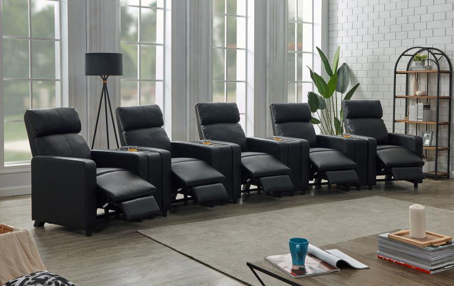 Coaster Fine Furniture Toohey - Upholstered Tufted Recliner Living Room Set | Meri Furniture