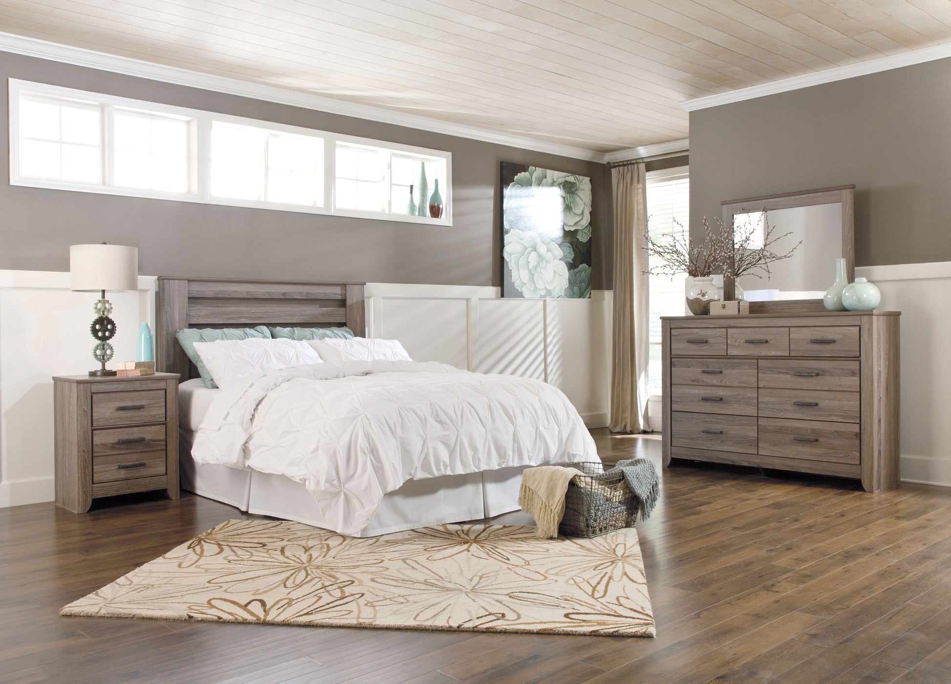 Ashley Furniture Zelen - Panel Headboard | Meri Furniture