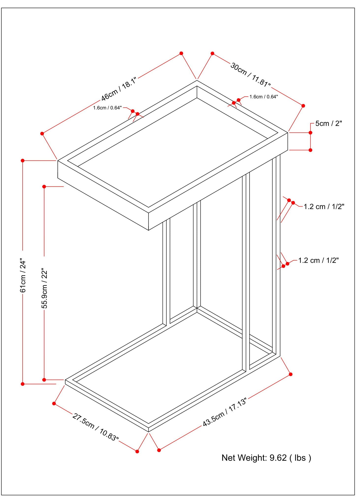 Gallagher - Handcrafted C Side Table
