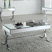 Yuri - Coffee Table - Mirrored & Chrome