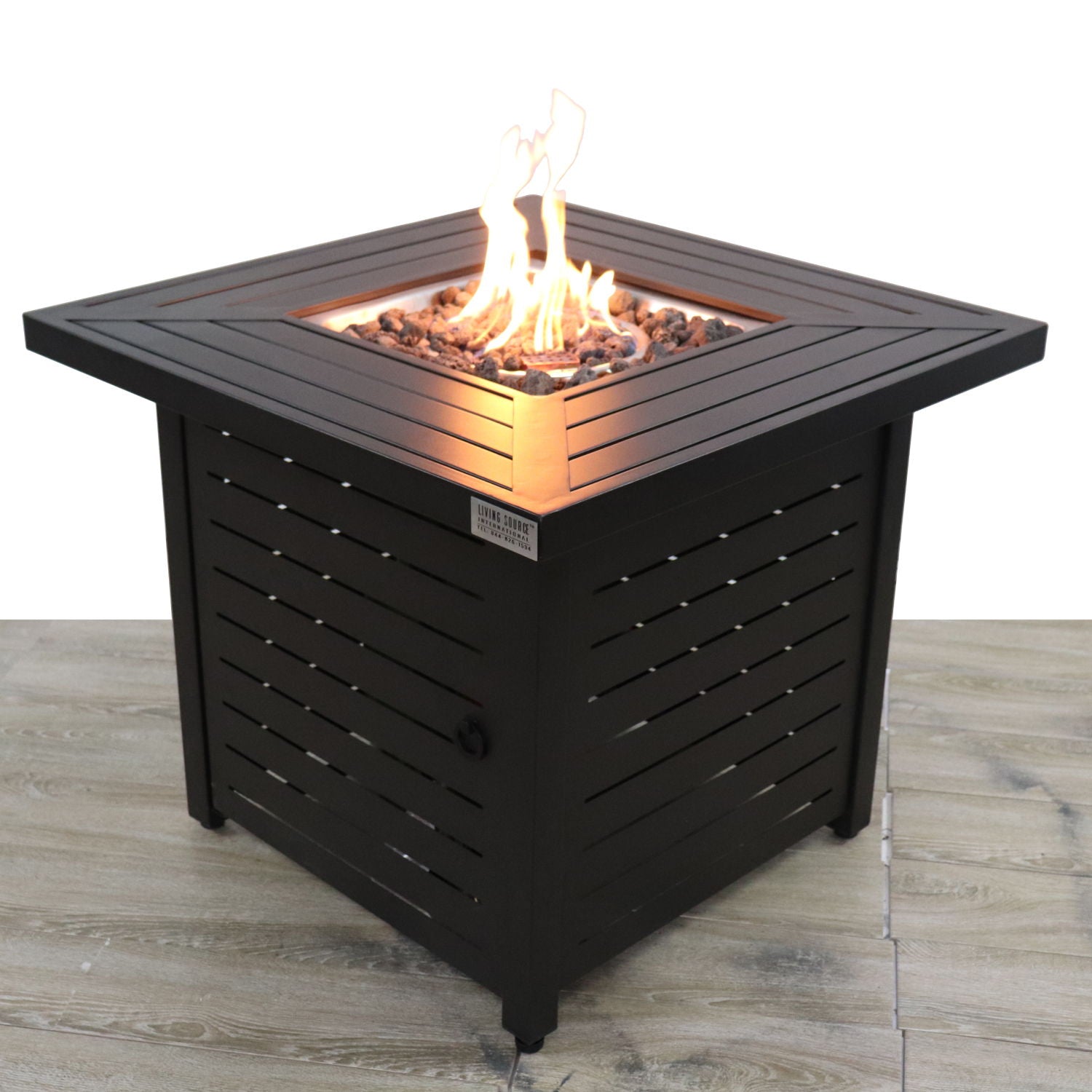 Propane & Gas Fire Pit Table - Black