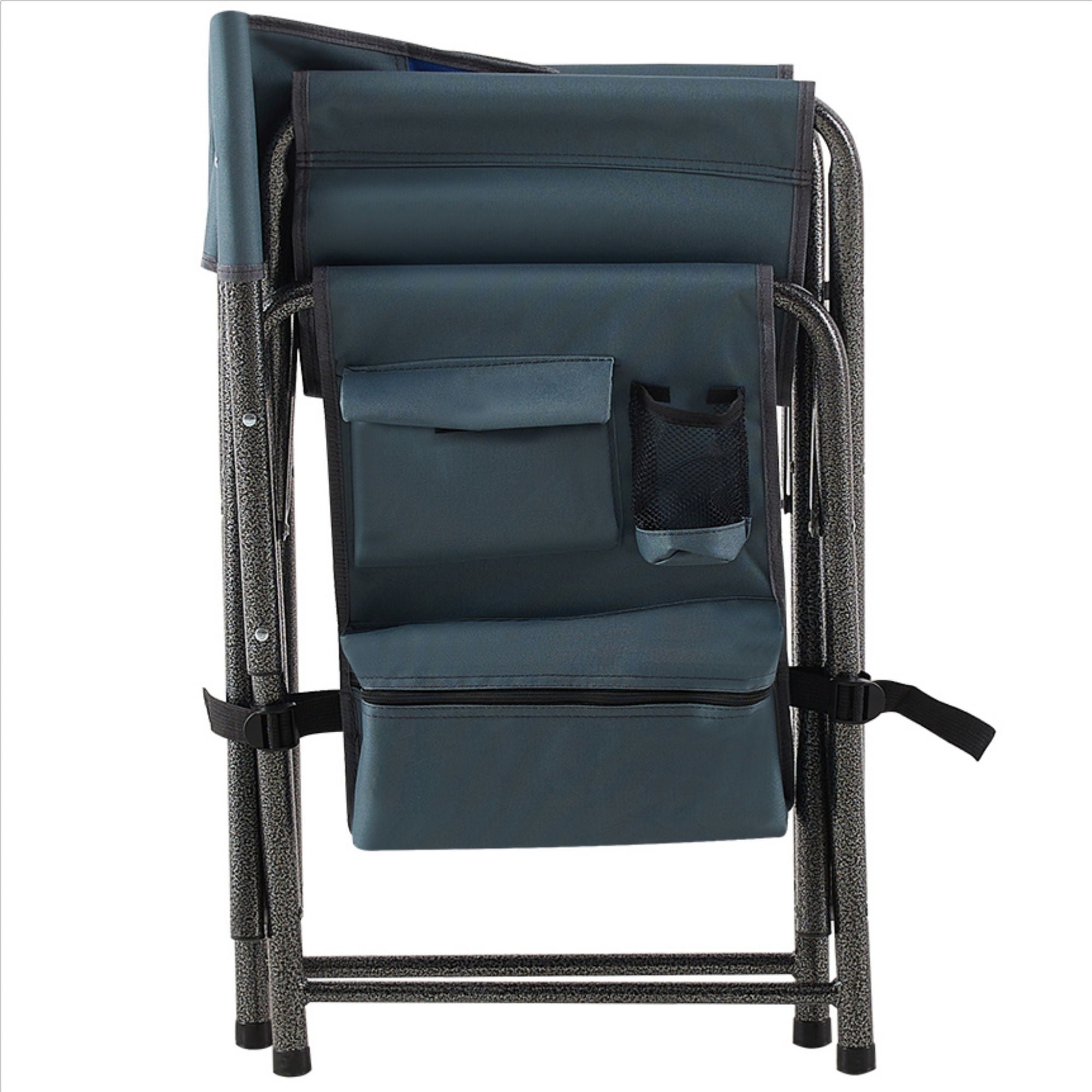 Padded Folding Outdoor Chair With Storage Pockets, Lightweight Oversized Directors Chair For Indoor, Outdoor Camping, Picnics And Fishing
