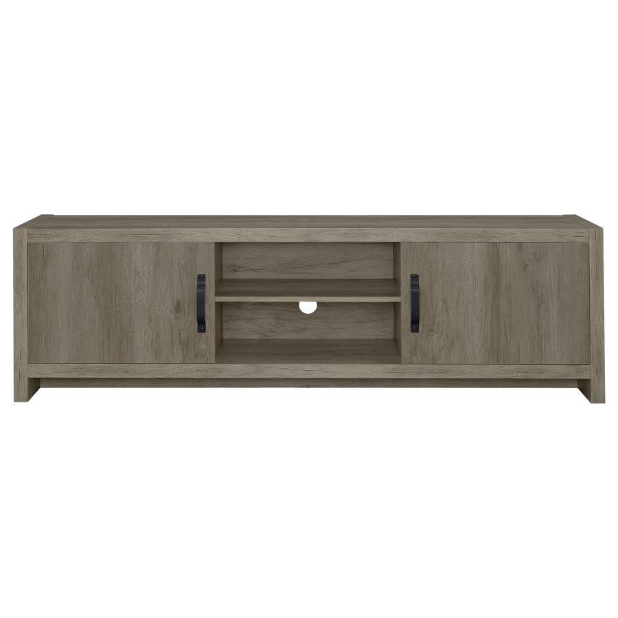 Coaster Fine Furniture Burke - 2 Door Engineered Wood TV Stand - Gray Driftwood | Meri Furniture