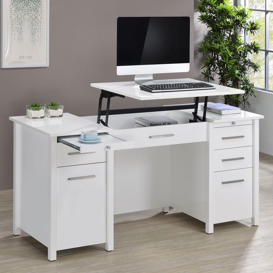 Coaster Fine Furniture Dylan - 4-Drawer Lift Top Office Desk | Meri Furniture