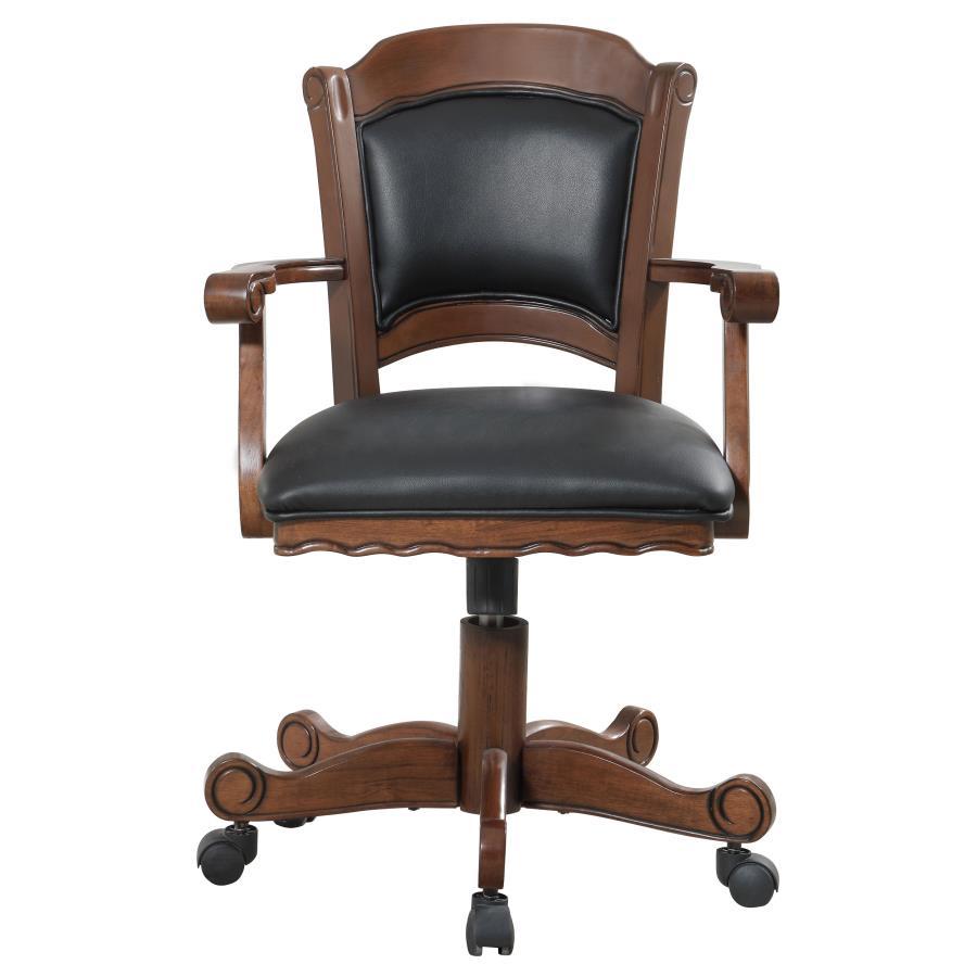 Coaster Fine Furniture Turk - Upholstered Swivel Dining And Game Chair - Tobacco | Meri Furniture