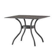 Arch Mesh Dining Table With Lightweight Frame - Black