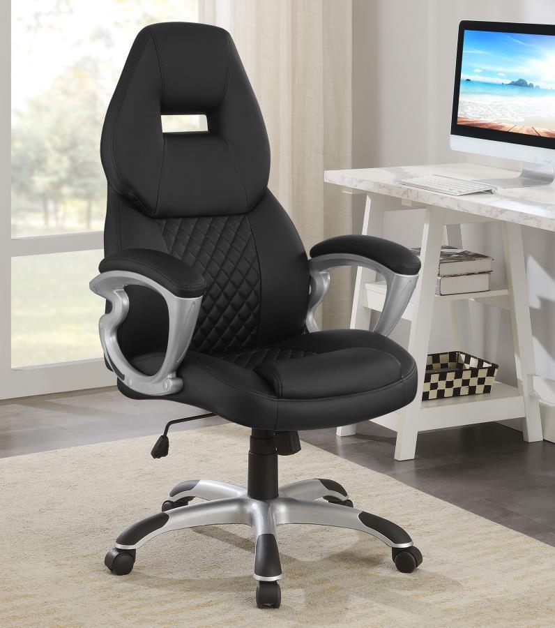 Coaster Fine Furniture Bruce - Upholstered Adjustable Home Office Desk Chair | Meri Furniture