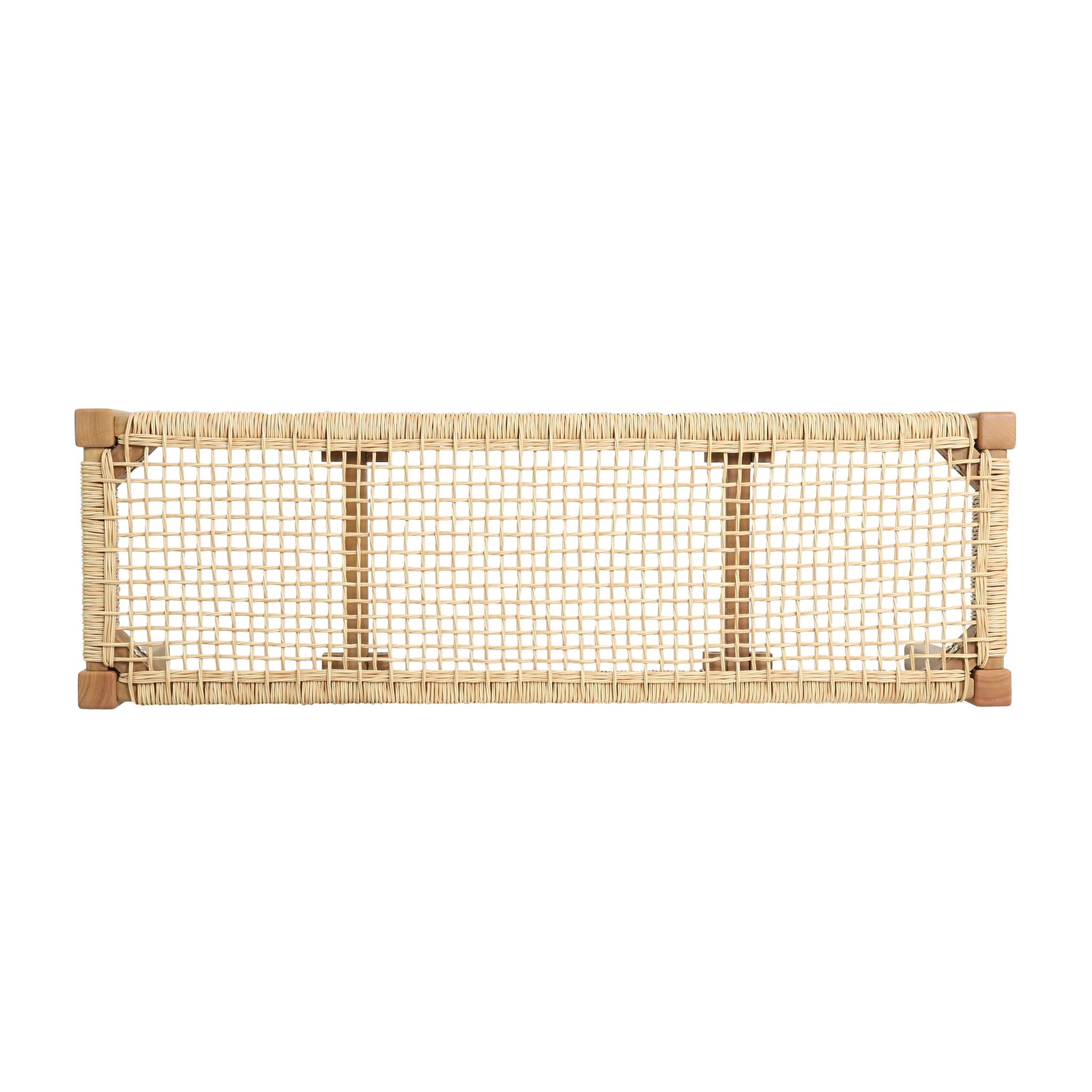 Angie - Bench Outdoor Seating Acacia Wood Faux Rattan - Teak