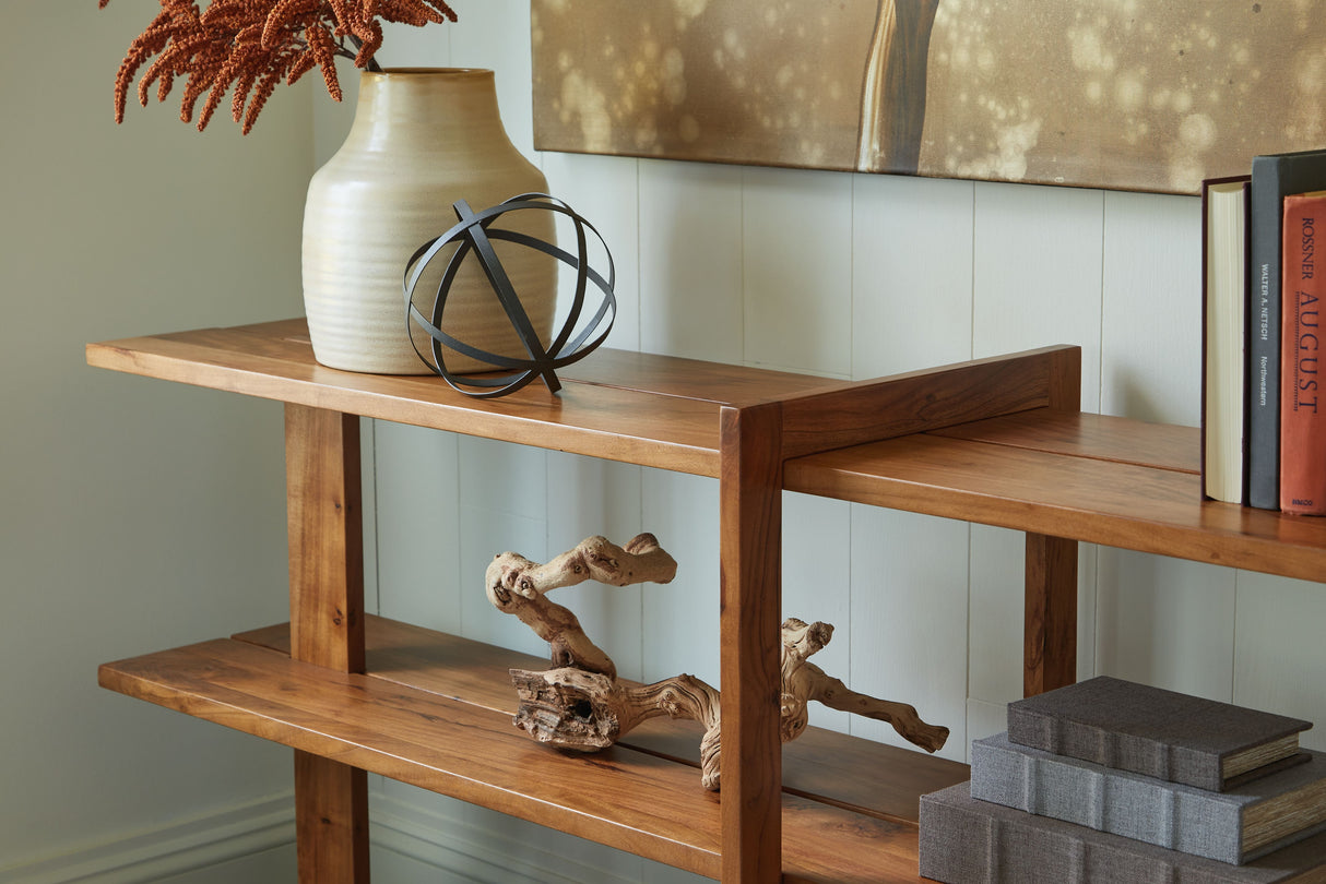 Signature Design by Ashley® Fayemour - Brown - Console Sofa Table | Meri Furniture