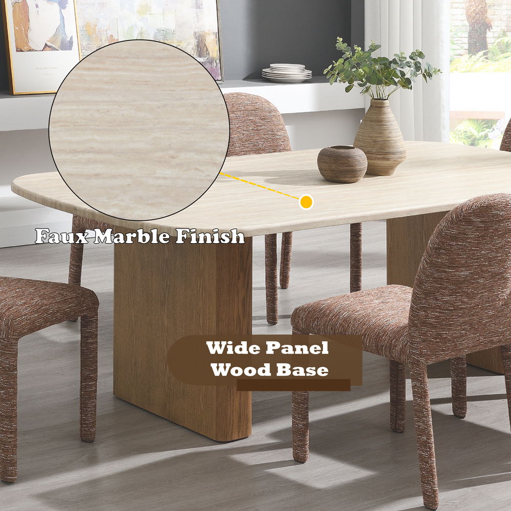 Lidi - Dining Table - Brown / Natural
