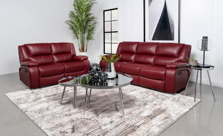 Coaster Fine Furniture Camila - Upholstered Reclining Sofa Set | Meri Furniture