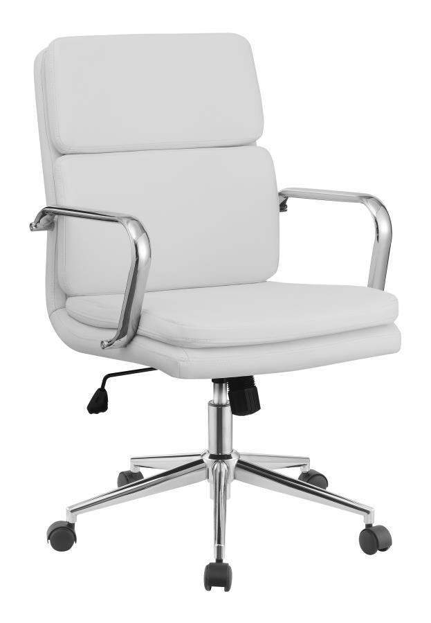 Coaster Fine Furniture Ximena - Upholstered Adjustable Mid Back Office Chair | Meri Furniture