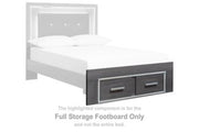 Lodanna - Full Storage Footboard - Gray