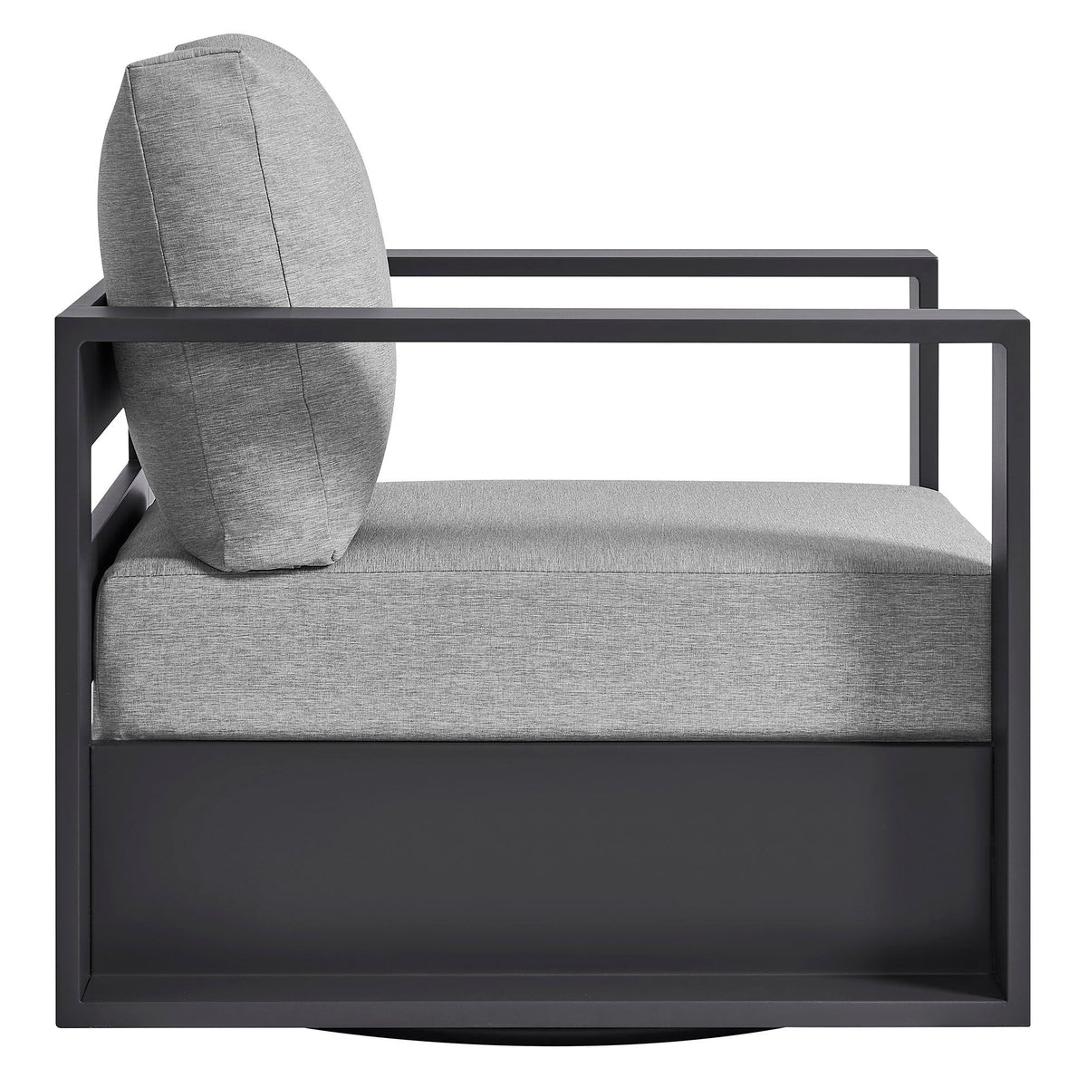 Tahoe Outdoor Patio Powder-Coated Aluminum Swivel Armchair by Modway