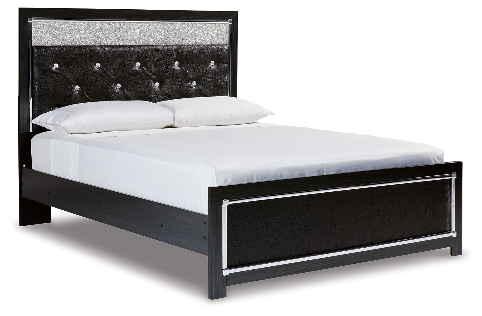 Signature Design by Ashley® Kaydell - Glitter Panel Bed | Meri Furniture