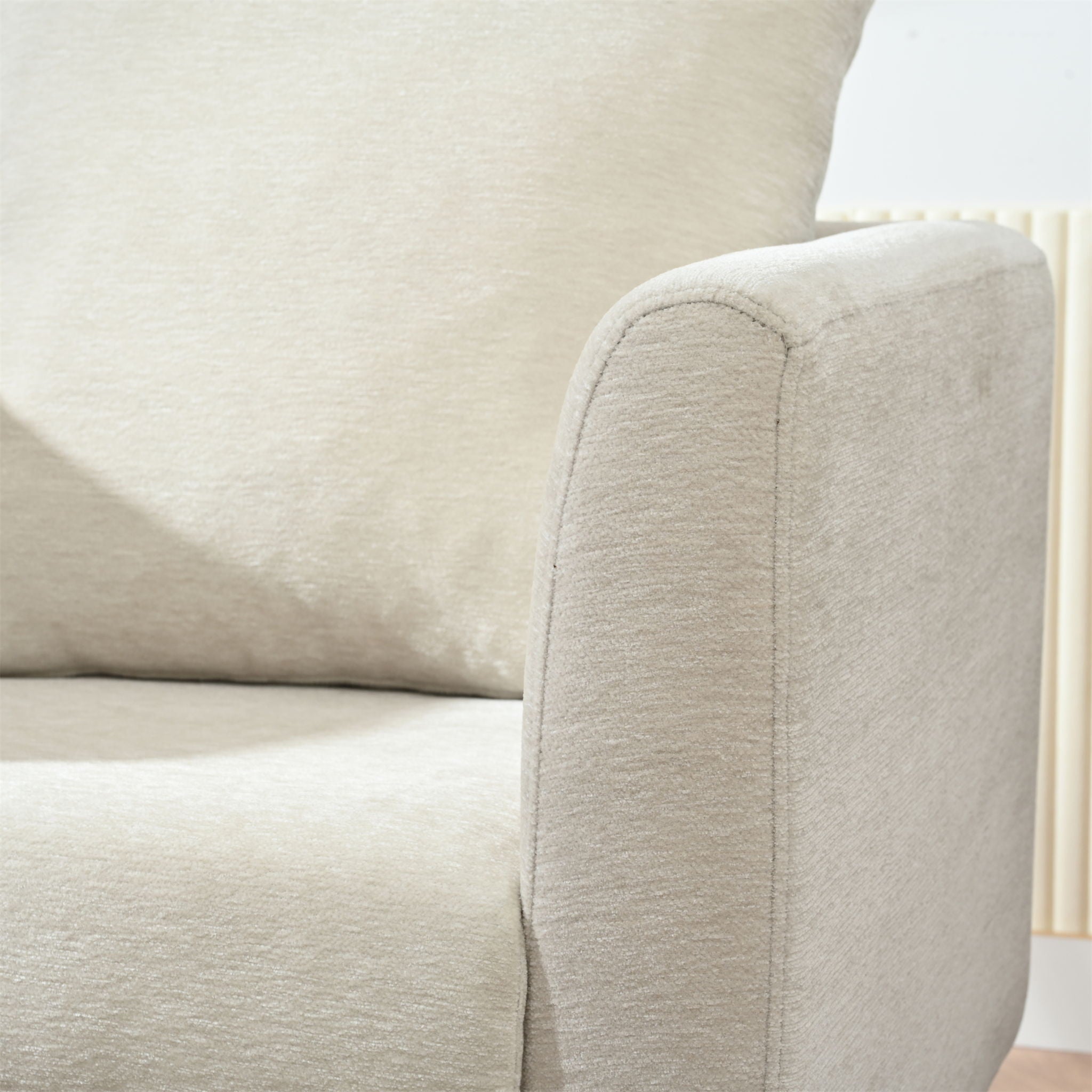 Modern Accent Upholstered Armchair With Pillow