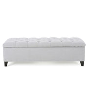 Glouster - Storage Ottoman - Light Gray