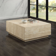ACME Deon - Coffee Table - Beige Travertine | Meri Furniture