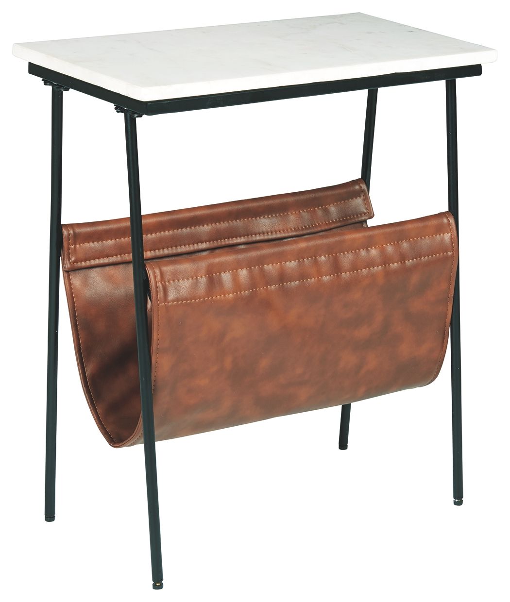 Ashley Furniture Etanbury - Brown / Black/white - Accent Table | Meri Furniture