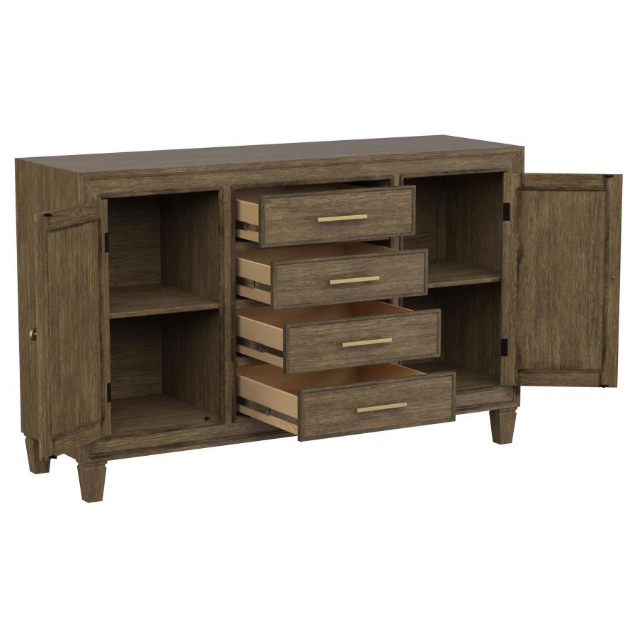Coaster Fine Furniture Matisse - 4-Drawer Sideboard Buffet Cabinet - Light Brown | Meri Furniture