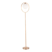 Moon - Contemporary Floor Lamp - Gold / Frosted
