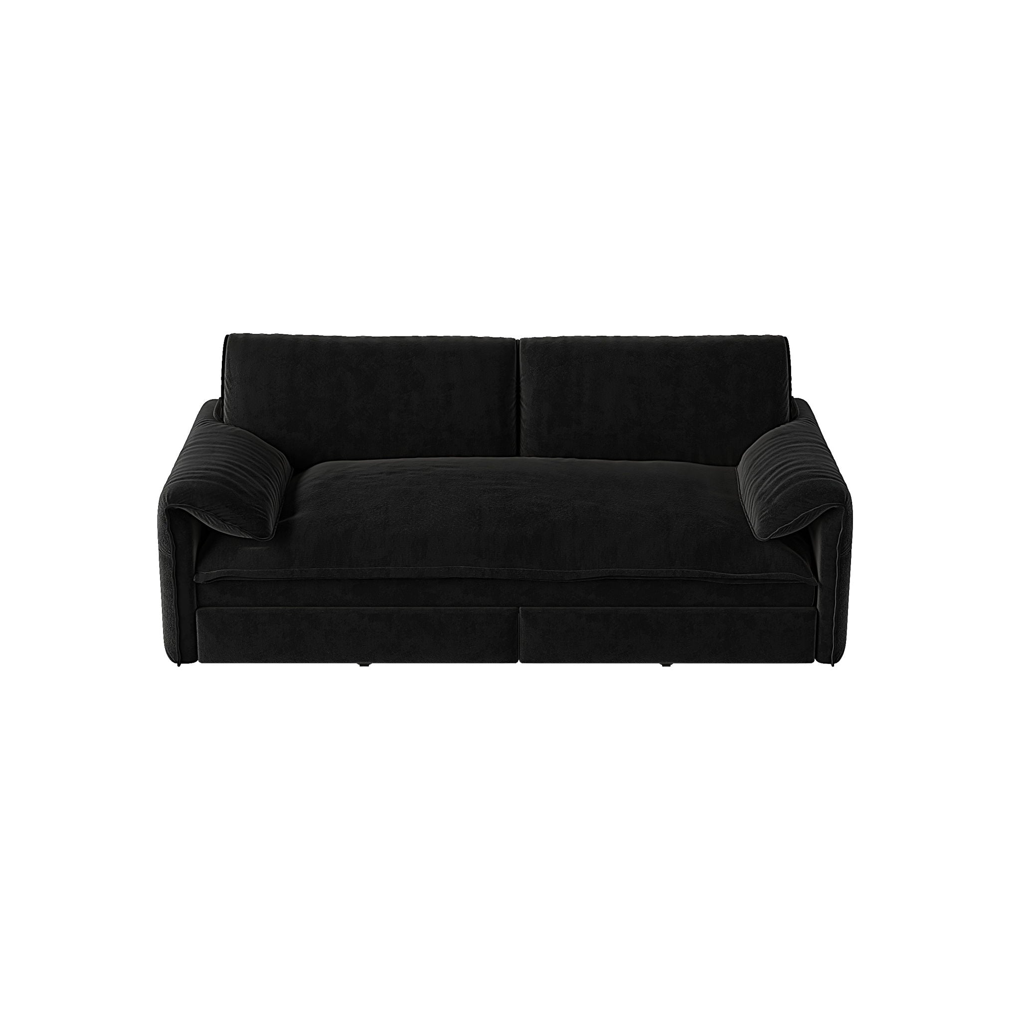 Queen Pull Out Sofa Bed, 3 In 1 Convertible Sleeper Sofa With Side Storage