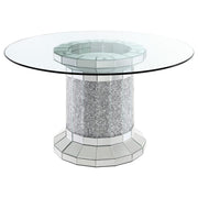 Coaster Fine Furniture Ellie - Glass Top Dining Table | Meri Furniture