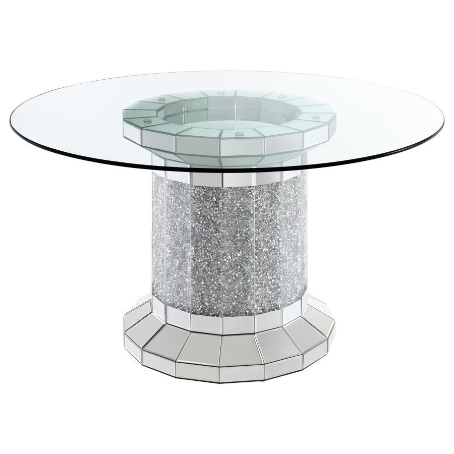 Coaster Fine Furniture Ellie - Glass Top Dining Table | Meri Furniture