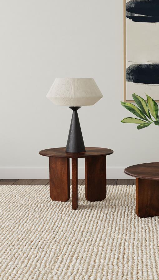 Coaster Fine Furniture Dale - Round Solid Mango Wood Table | Meri Furniture