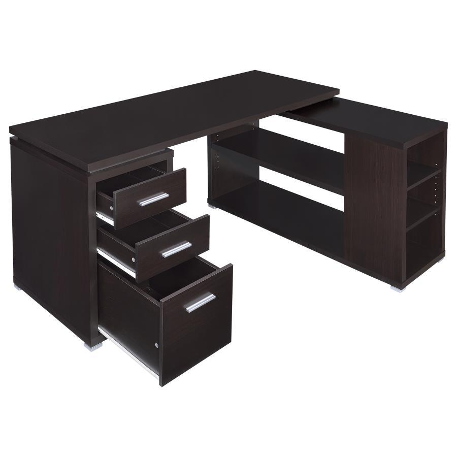 Coaster Fine Furniture Yvette - 3-Drawer L-Shape Computer Desk | Meri Furniture