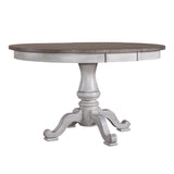 Liberty Furniture Ocean Isle - Pedestal Table Set - Antique White | Meri Furniture