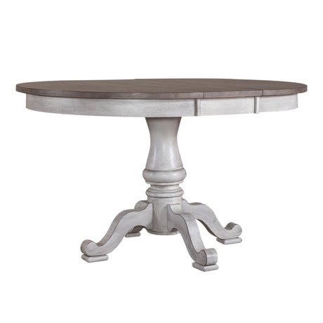 Liberty Furniture Ocean Isle - Pedestal Table Set - Antique White | Meri Furniture