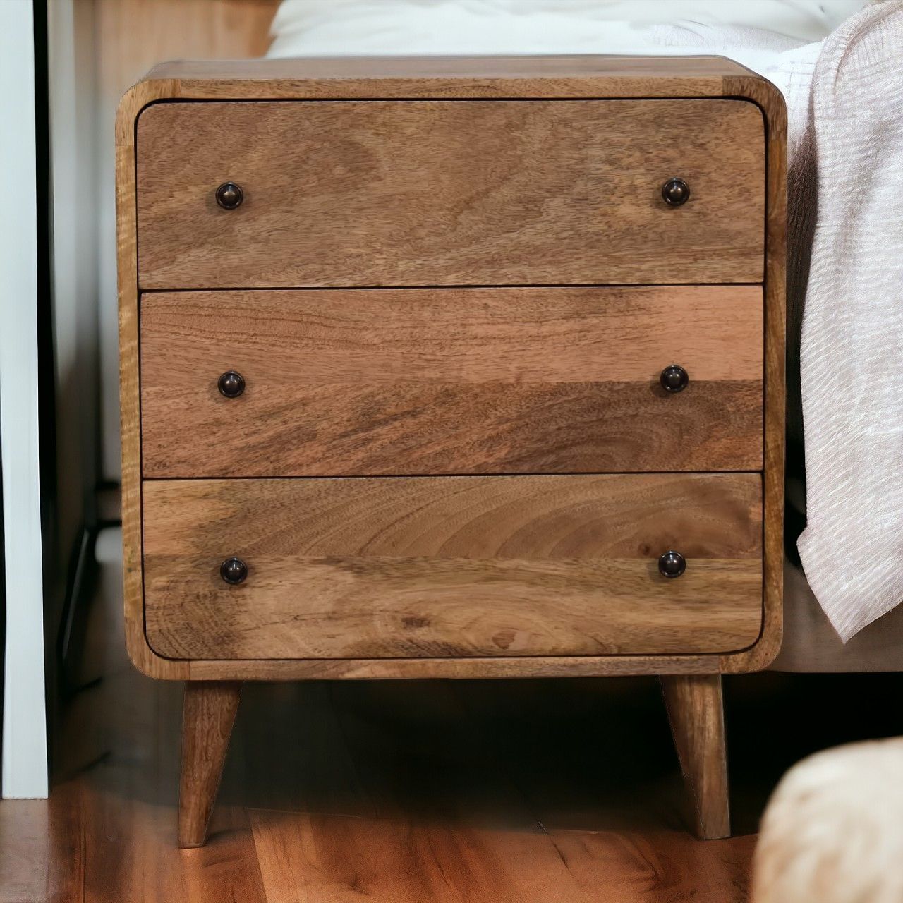 3 Drawer Mini Curved Chest